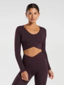 Crossover Long Sleeve Brown