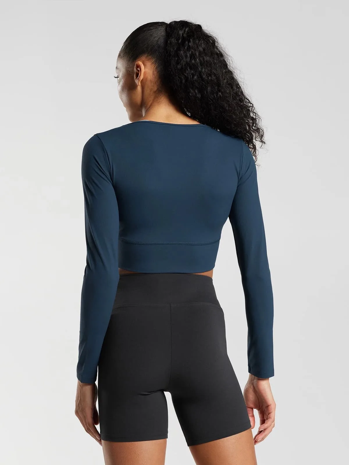 Crossover Long Sleeve Dark Blue - Image 2